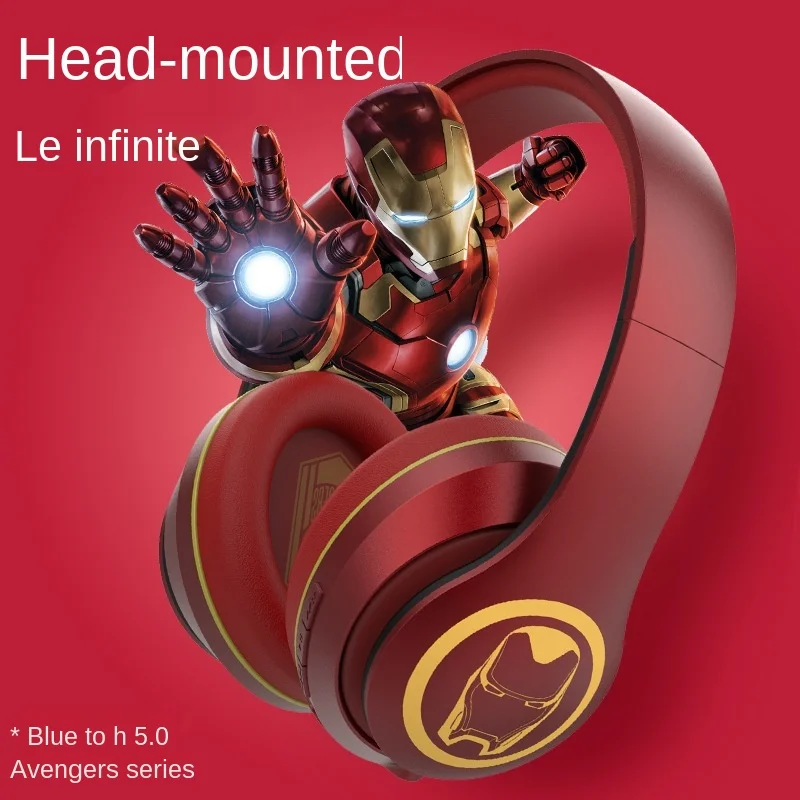 

Disney New Bluetooth Headphone Head-Mounted Heavy Bass Wireless Earphone Cellphone Computer Trendy Btmv01 gamer accessories