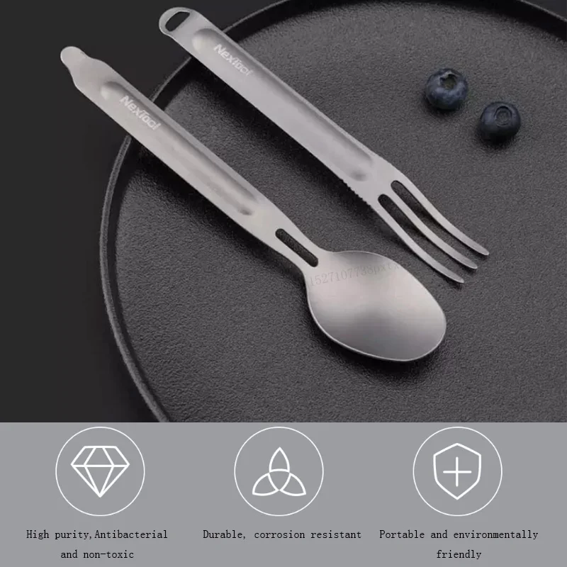 Xiaomi Mijia NexTool Титановая Ложка Spork походная посуда для кемпинга кухонная посуда легкая посуда для кемпинга для пикника