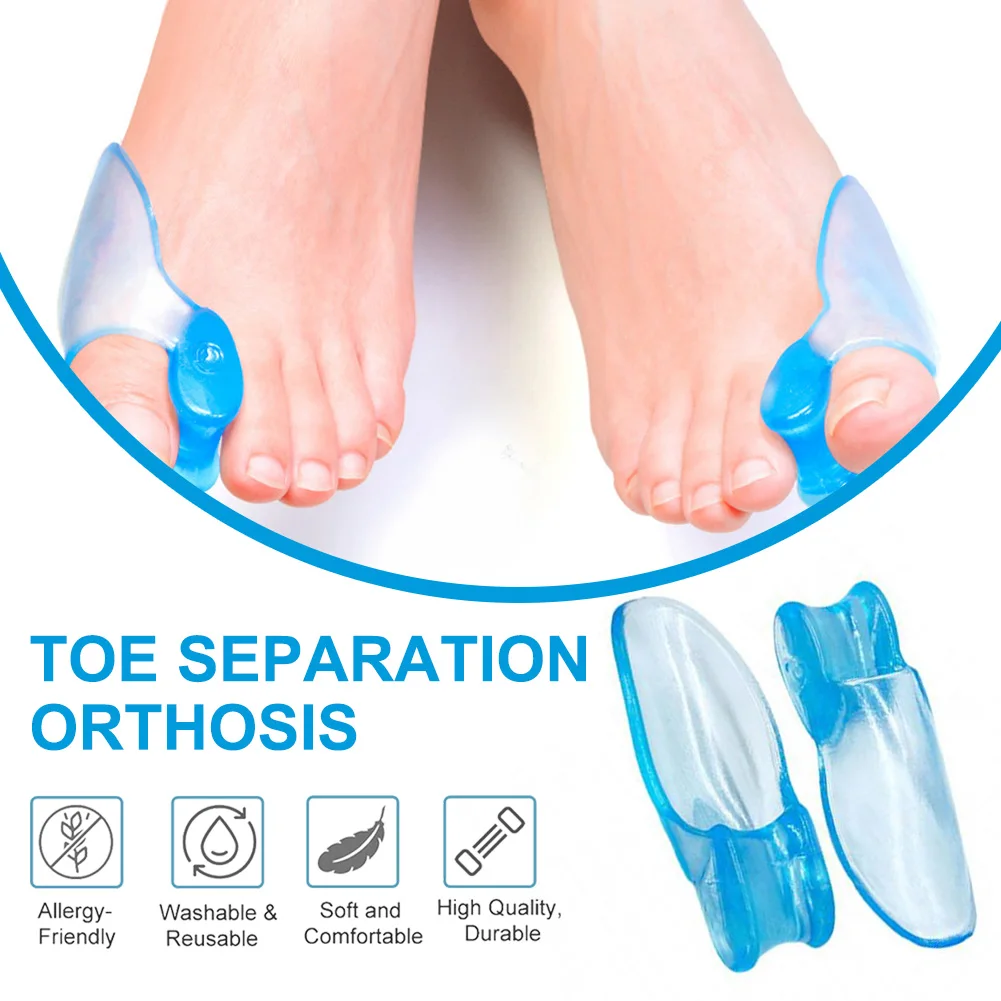 

Bunion Cushion Protector Big Toe Overlapping Corrector Soft Silicone Separator Foot Pain Relief Bunion Corrector Pads Inserts