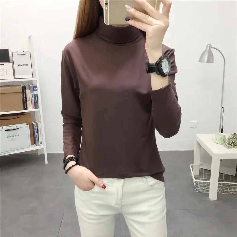 Водолазка Базовая Маленькая женская осенне-зимняя с длинным рукавом Новинка 2021