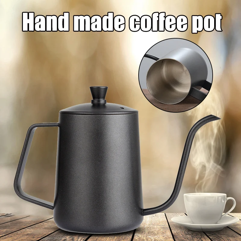 

Кофейная посуда из нержавеющей стали 304, чайник для чая, молока, с лебедем, с крышкой, для дома, путешествий, кухни @ LS