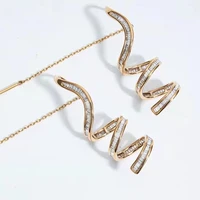 18k gold natural diamond drop earrings for women cute romantic anniversary gift au750