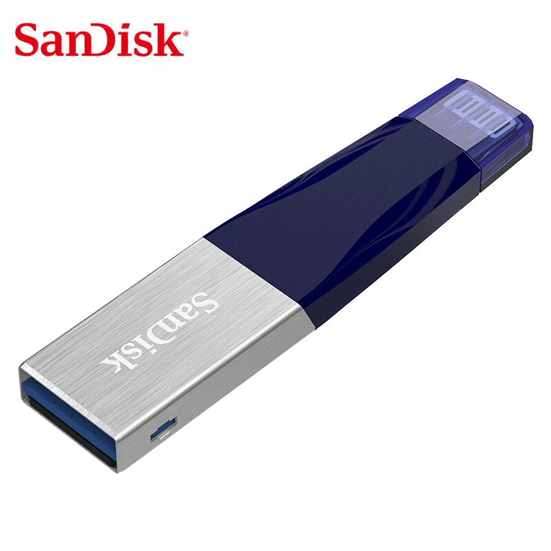 Двойной Флеш накопитель Sandisk флэш 128GB iXPAND USB 3 0 64 ГБ для перехода от разъема Lightning к