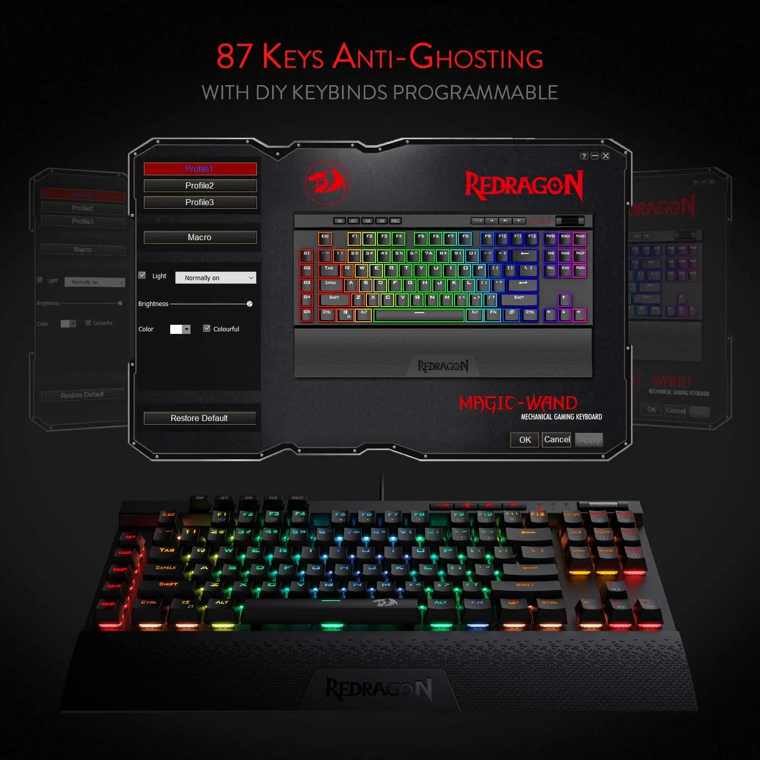 Клавиатура Redragon K587 Magic-Wand механическая с RGB-подсветкой | Компьютеры и офис