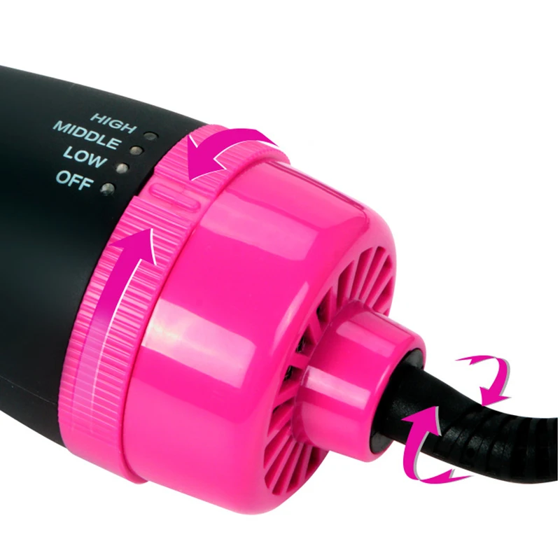 Одношаговое устройство для завивки волос с горячим воздухом и отрицательными