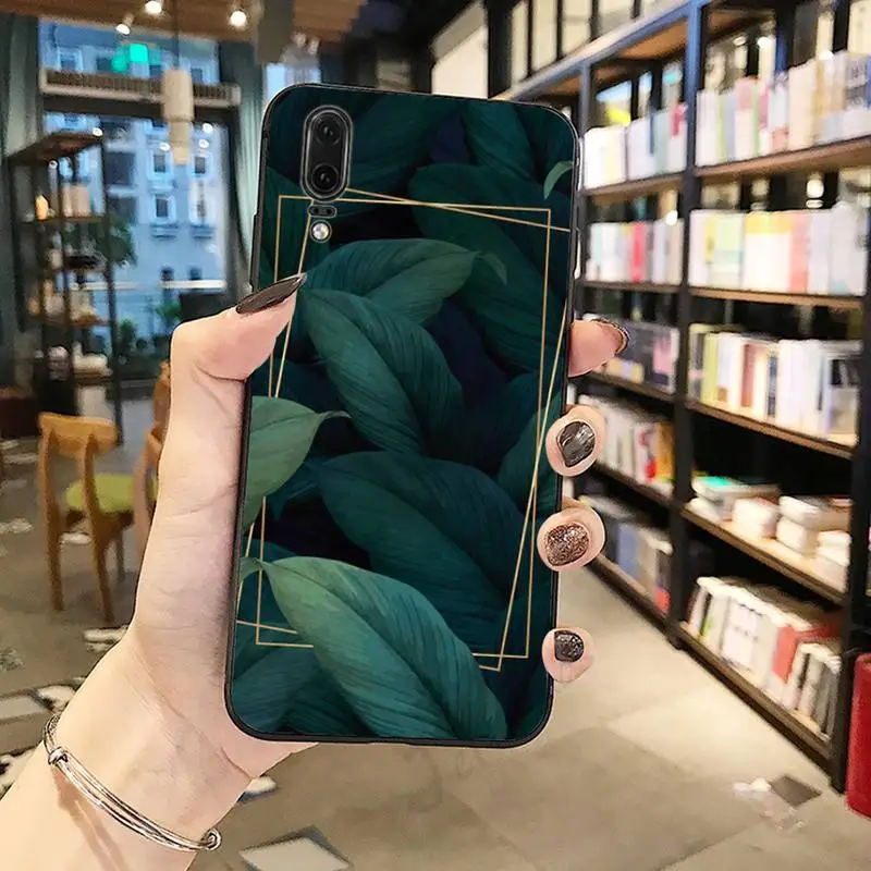 

Tropical green plant banana leaf leaves high quality Phone Case For Huawei honor Mate P 10 20 30 40 Pro 10i 9 10 20 8 x Lite