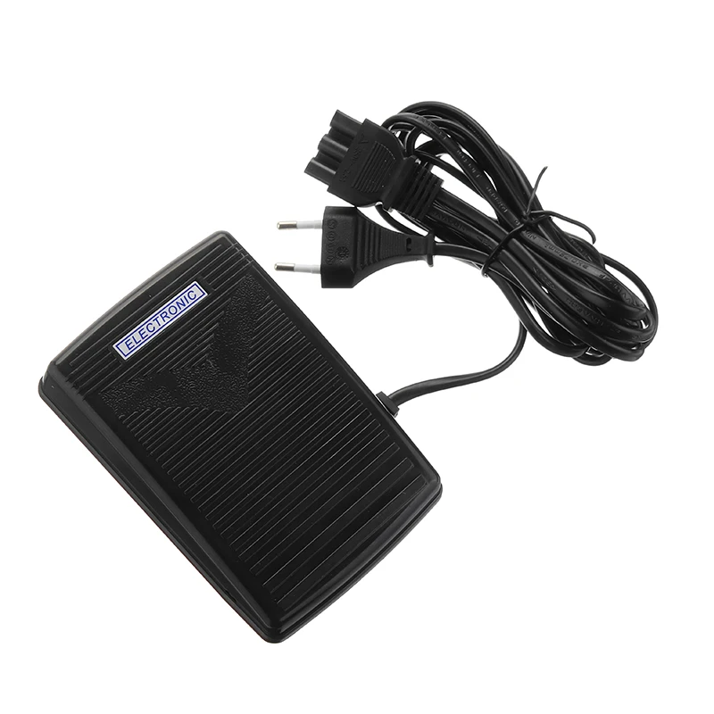 Home Sewing Machine Foot Speed Control Pedal With Cord Pedal Control for Singer 974 Sewing Machine EU plug 220V black