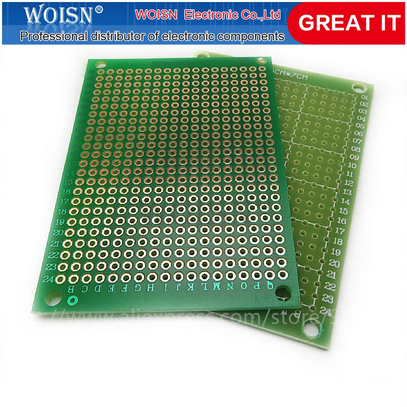5 шт. 5x7 см 5*7 двойная сторона Прототип PCB diy Универсальный печатные платы в