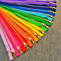 24pcslot 3 20cm ykk metal zipper rainbow close end leather bag sewing accessory crafts diy