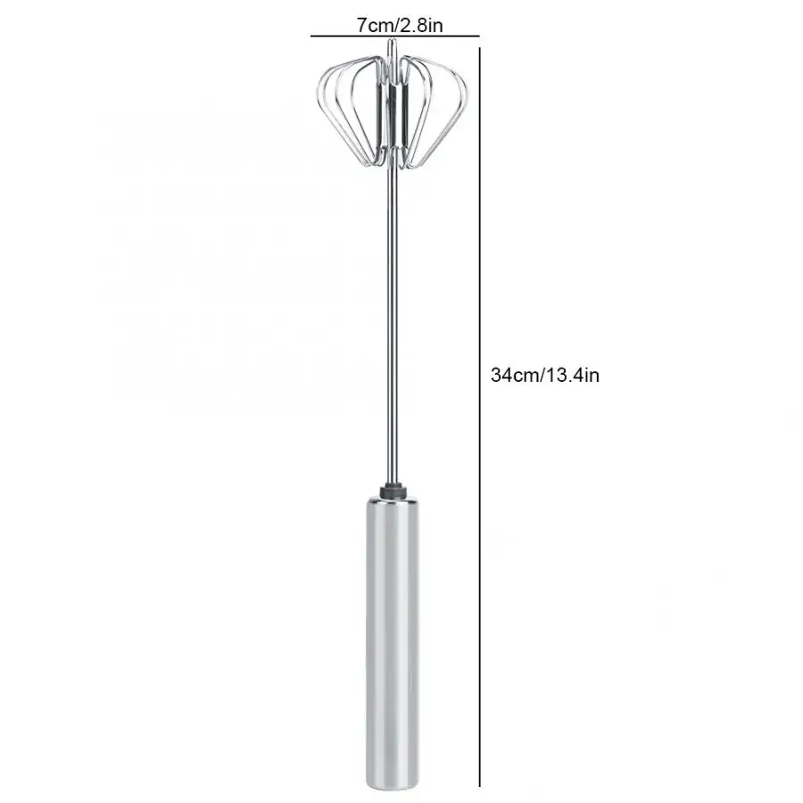 

Egg Cooker Tool Household Stainless Steel Semi-Automatic Egg Beater Cream Mixer Blender Kitchen Utensil 34x7cm Egg Tools