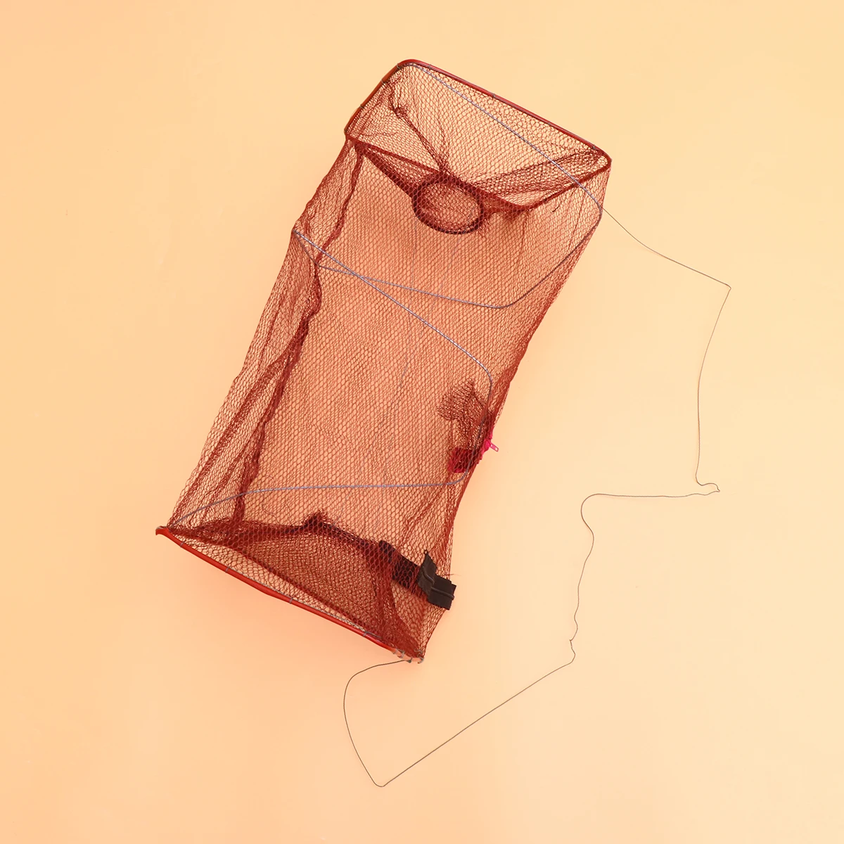 10 шт. Складная прямоугольная клетка для рыбы сеть креветок нейлоновая сетка