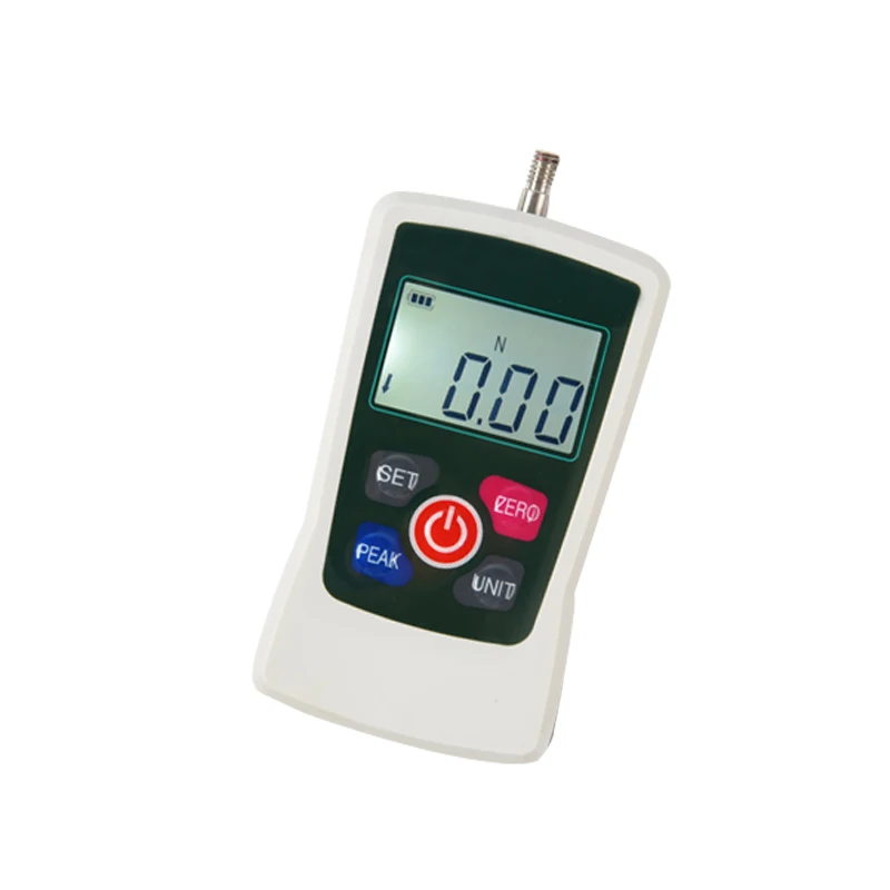 

Digital Force Gauge Meter Tester Dynamometer with Max 200N N Kg Lb Oz Four Units Automatic Backlight Buzzer Alarm Function