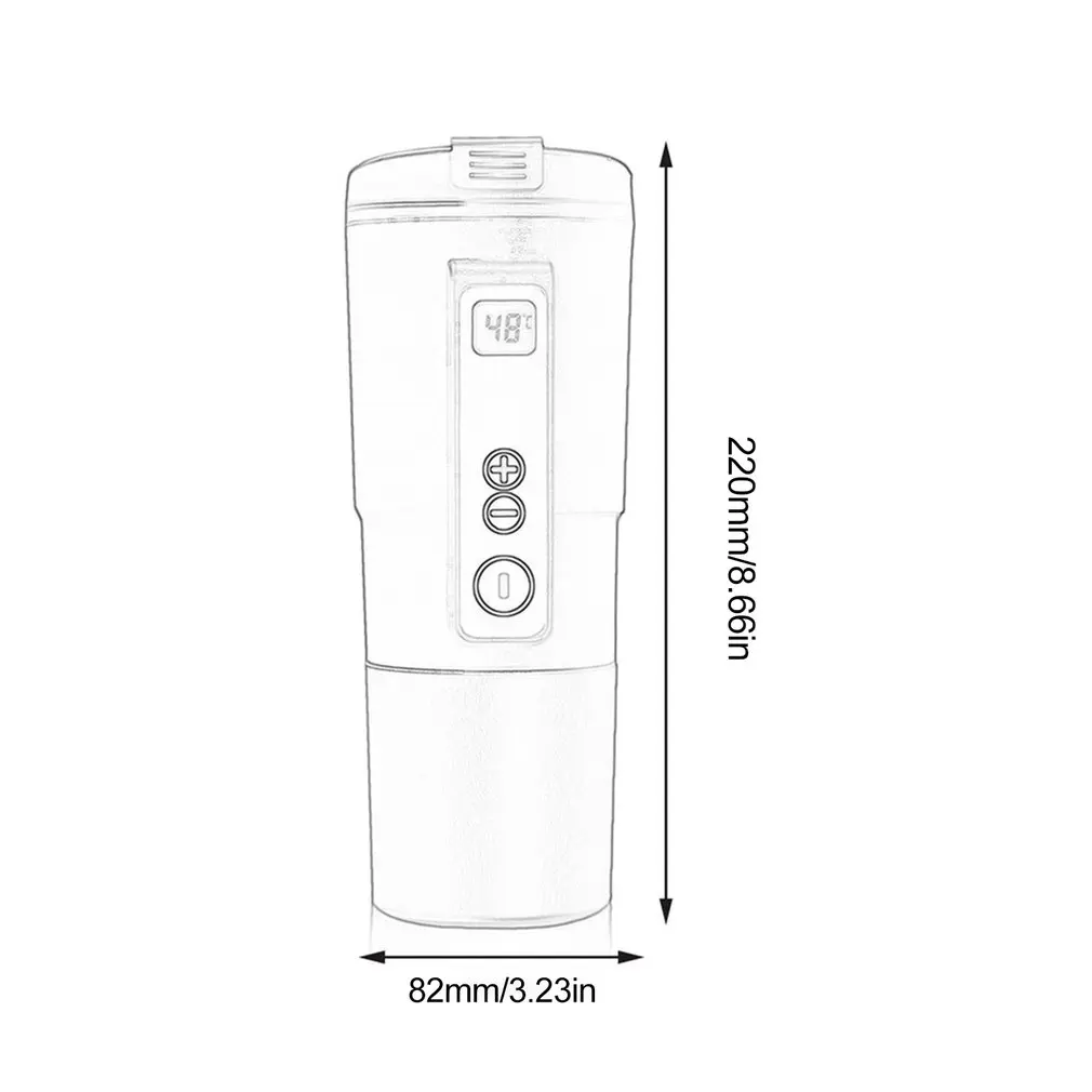 Портативная интеллектуальная Автомобильная чашка с автоматическим нагревом