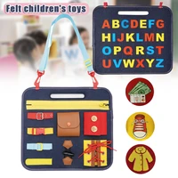 busy board toys educational for toddlers foldable sensory toys autism toys bag desgin toddler activity board lbv