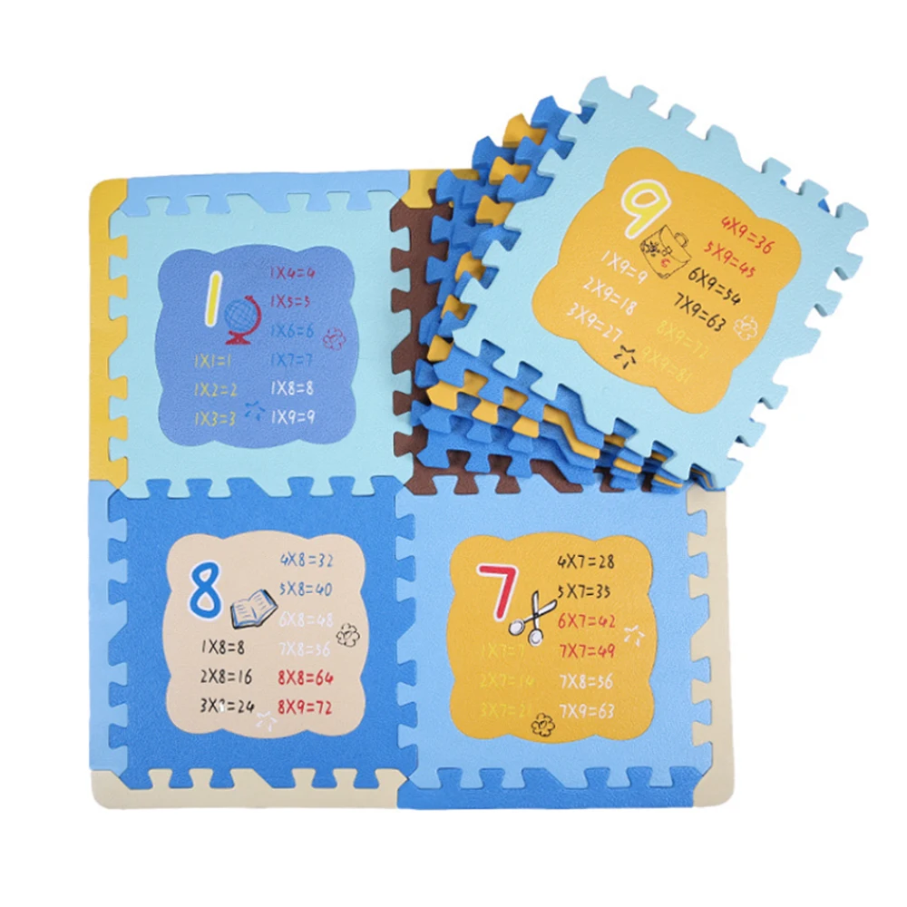 Детский игровой коврик для ползания таблица умножения блокировка Детские ПЭ