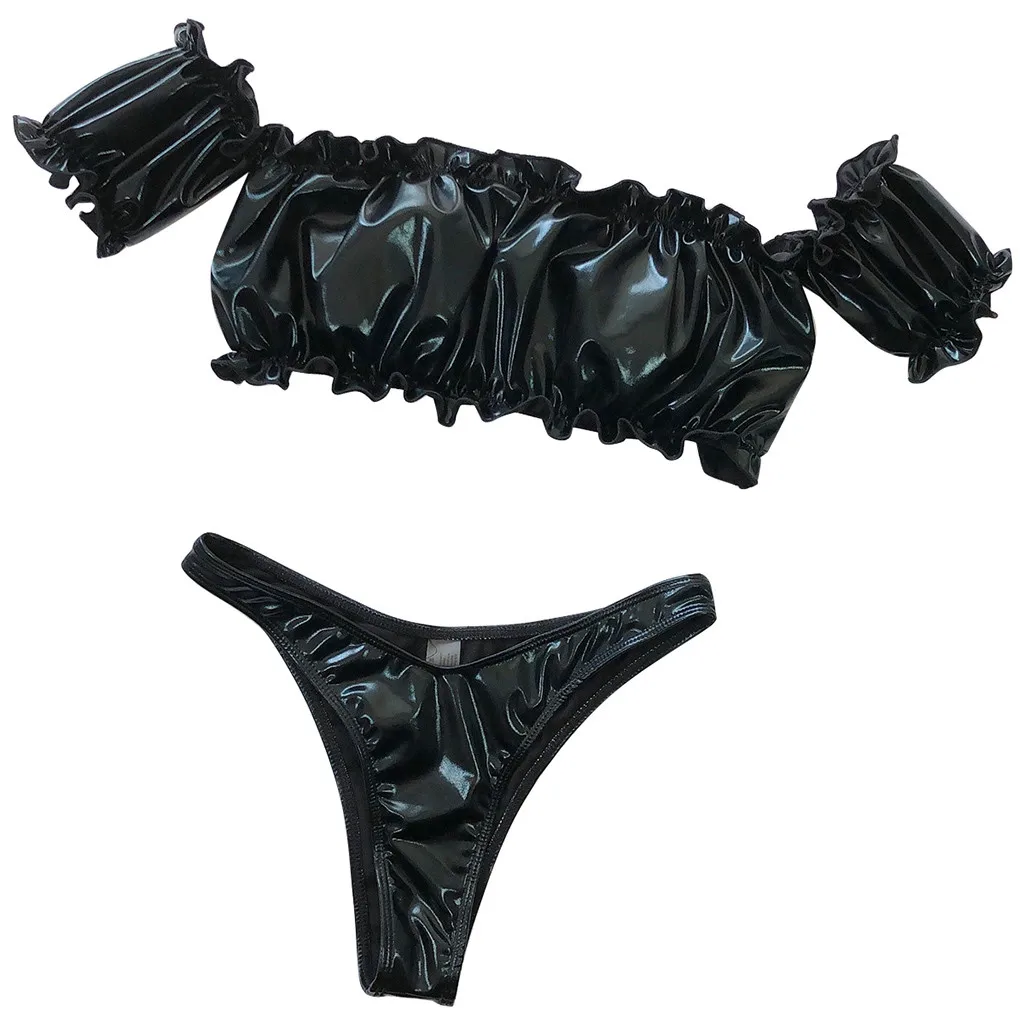 2019 топ продаж сексуальный женский кожаный удлиненный бразильский однотонный