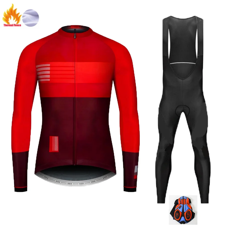 Gobiking зимняя велосипедная одежда с длинным рукавом Джерси NW Мужская Pro Team теплая куртка комплект MTB Одежда термофлис Ropa Ciclismo - Цвет: Winter Cycling Suit