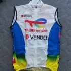 Коллекция 2021, велосипедный жилет Team Total Energie windvest, ветрозащитный летний ветрозащитный жилет, одежда для велоспорта