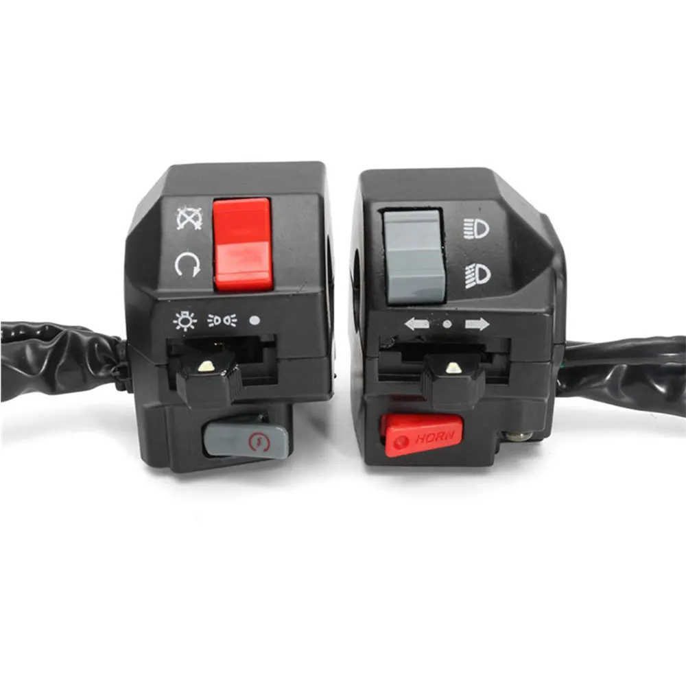 1 пара переключатели для мотоцикла 22 мм переключатель сиденья в сборе рожковый