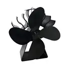 Энергосберегающая фотопечь вентилятор для камина 4 Blade вентилятор для печи, работающий от тепловой энергии, эффективное распределение тепла