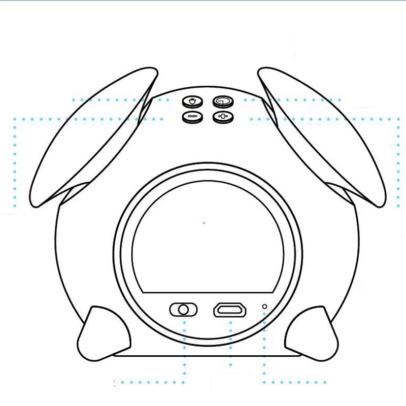 

Weather Forecast Lamp, Small Alarm Clock, LED Multi-Function Smart Sensor Lamp, Rechargeable Alarm Clock