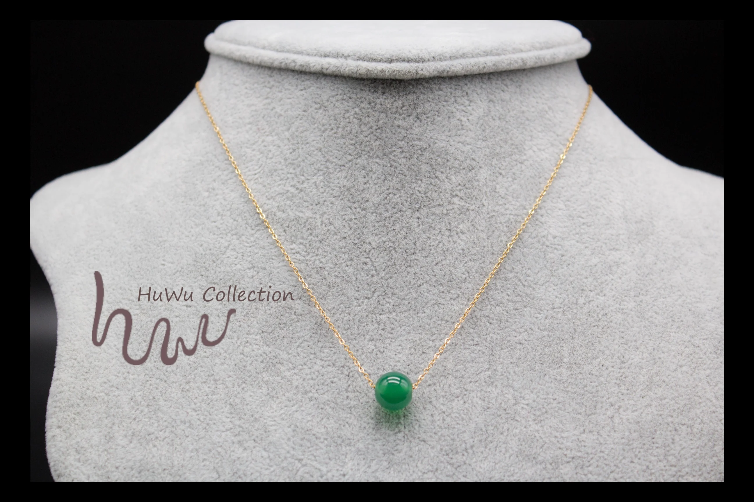 Драгоценный один Агат бисера чокер простой базовый Высокое качество ожерелье