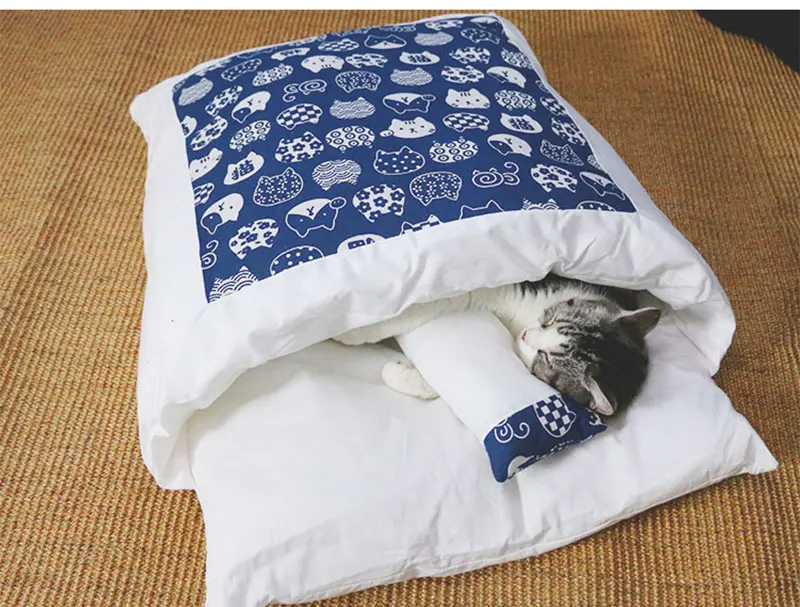 Домашнее животное Кошка Собака Кровать Дом зима Fodable круглая кровать кошка спальный коврик Конура гнездо для собак домашнее животное подушка котенок гнездо товары для домашних животных