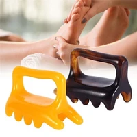1pcs resin beeswax full body shoulder arm leg scraping tool acupoint gua sha board massager tool healthcare double push massager