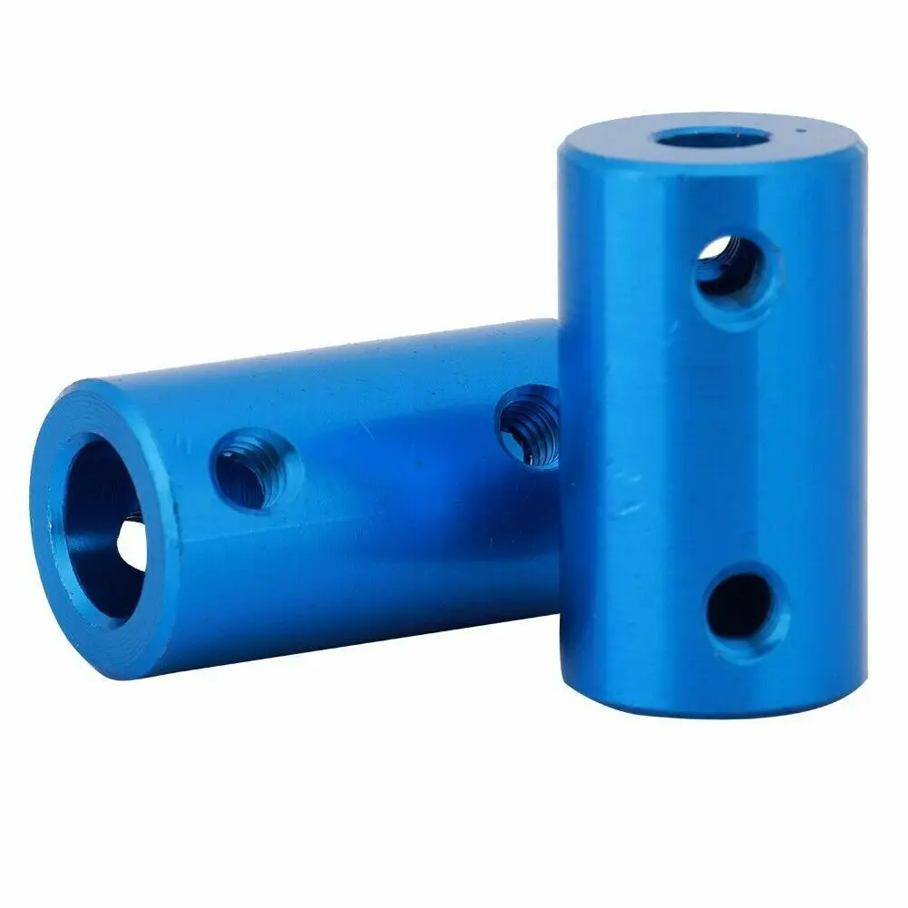 2x синий Жесткий Вал сцепление шагового двигателя соединитель муфты от 5 мм до 8 и