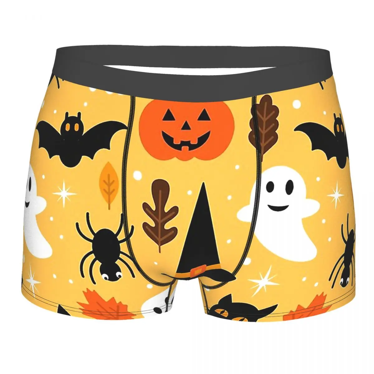 

Halloween Trick-or-treating Cats Halloween Underpants Homme Panties Male Underwear Comfortable Shorts Boxer Briefs