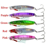 18g25g35g45g iron plate fishing lures with feather metal vib bait artificial hard sinking fish lures fishing tackle