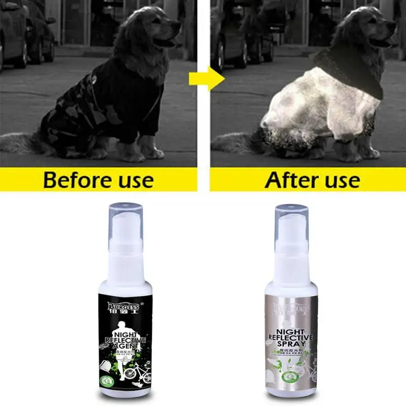 Night Reflective Spray Bike-Running Fluorescence Paint Anti-Accident Safety Mark Luminous Fluorescent Spray