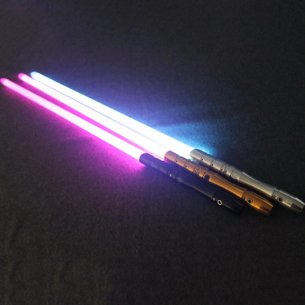 YDD Cosplay Lightsaber Jedi Light Sound Led Red Green Blue Saber laser Metal Sword Toys halloween decoration glow in the dark