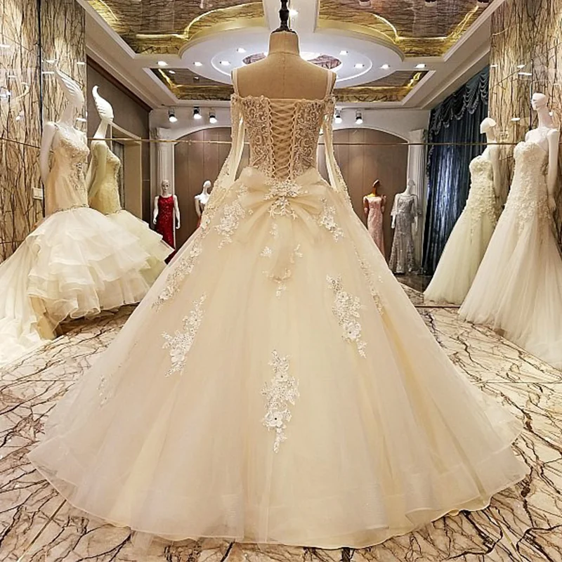 LS79756 кружевное бальное платье длиной до пола свадебные платья из органзы