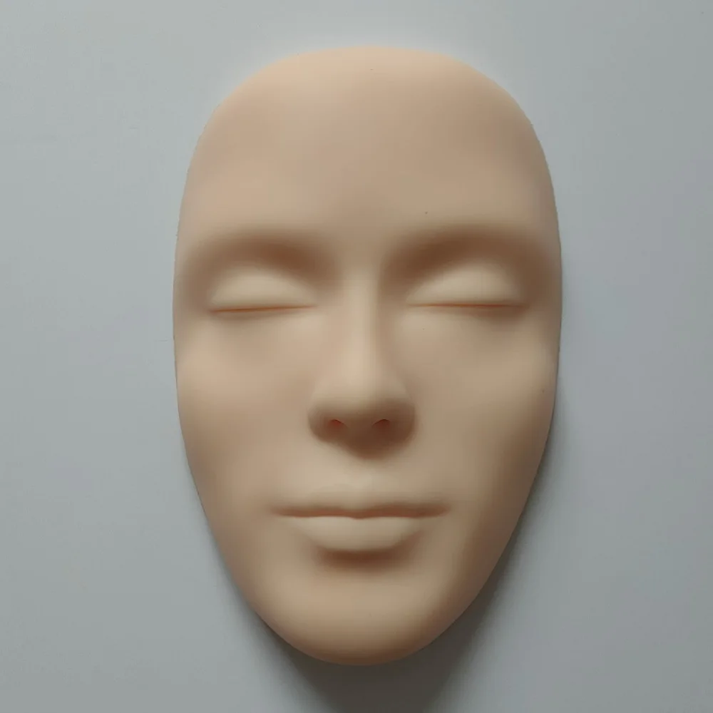Eyelashes Extension Silicone Practice Head Eyebrow Makeup and Massage Training Mannequin |