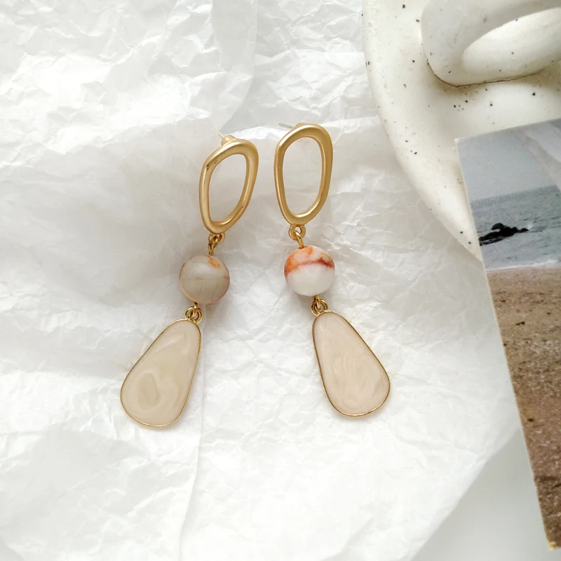 Креативные индивидуальные модные уличные металлические серьги с защелкой