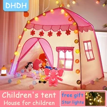 Childrens Tent Indoor Outdoor Games Garden Tipi Princess Castle Folding Cubby Toys Tents  Enfant Room House Teepee Playhouse