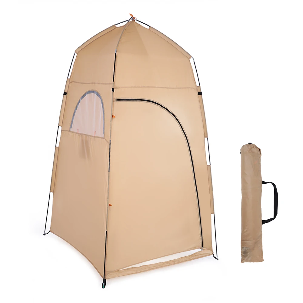 

Portable Privacy Shower Toilet Camping Camouflage Tent Shed UV Swim Dressing Latrine Toilet Bird Watching Changing Tent with Bag