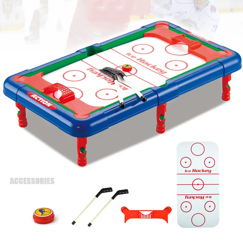 6 In 1 Set Desk Parent Child Toy Party Play the Family Indoor Ball Game Billiards Golf Basketball Football Ice Hockey Bowling 6 images - 6