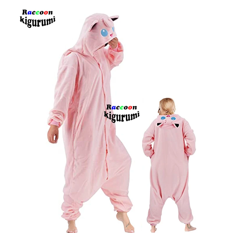 Новинка 2021 Женский костюм-комбинезон унисекс в виде розовых животных пижама для
