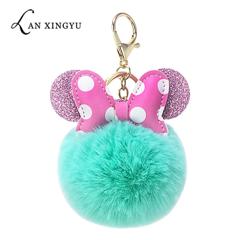 Новый креативный PU бант ободок для волос цепочка ключей подвеска Дамская сумка