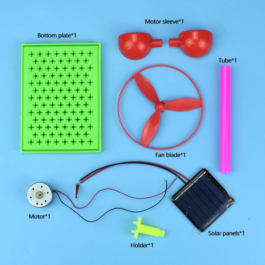 Solar Fan Model Kits Educational Science Toys for Children DIY Kit Learning Materials Light Energy Conversion Experiment Kid Toy | Игрушки и