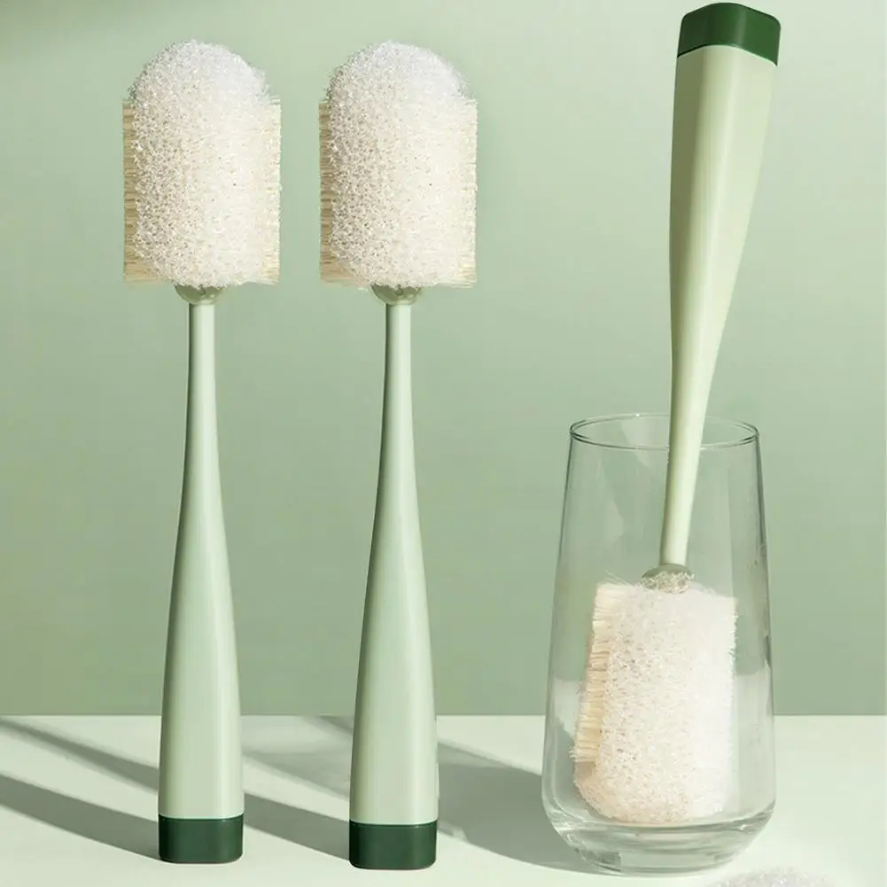 

Soft Foam Sponge Long Handle Cleaning Brush Foam Bottle Wine Glass Bar Kitchen Cleaner Hanging Cup Cleaning Brush