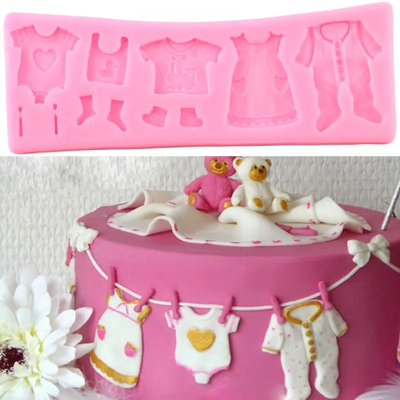 

Одежда для малышей, силиконовая форма для кекса фигурки жениха и невесты; Fondant (сахарная) торт украшения инструменты конфеты клей смола форм...