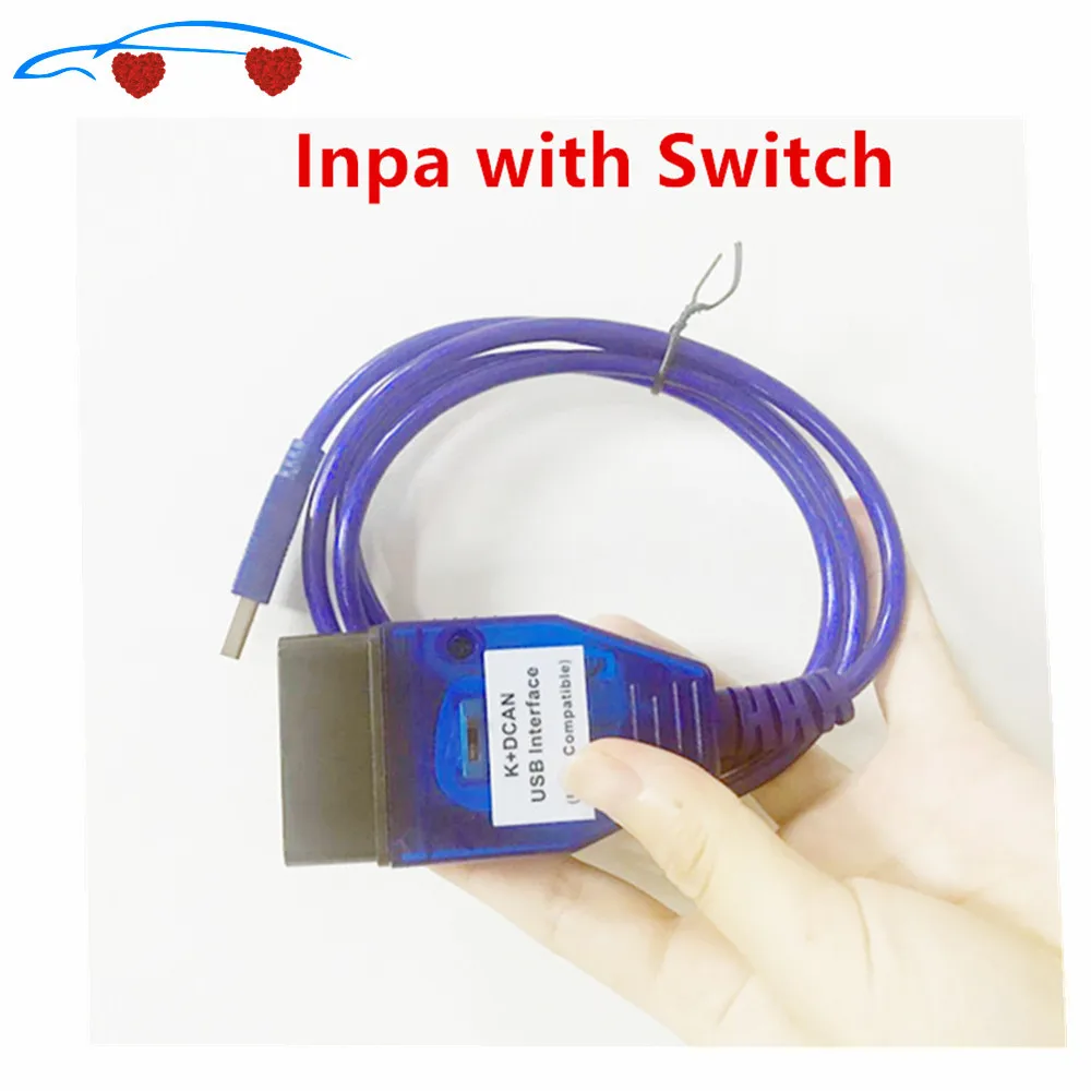 С переключателем FT232RL чип INPA Ediabas K + DCAN OBD2 USB интерфейс для BW диагностический