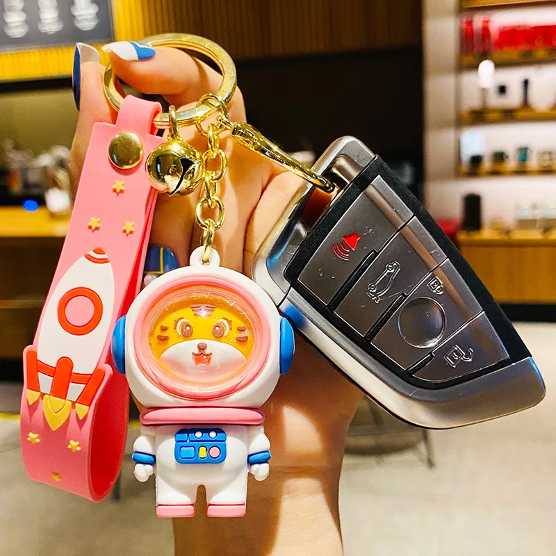 creative astronaut tiger bear key keychain lanyard office 2022 ring mobile phone pendant jewelry accessories wholesale free global shipping