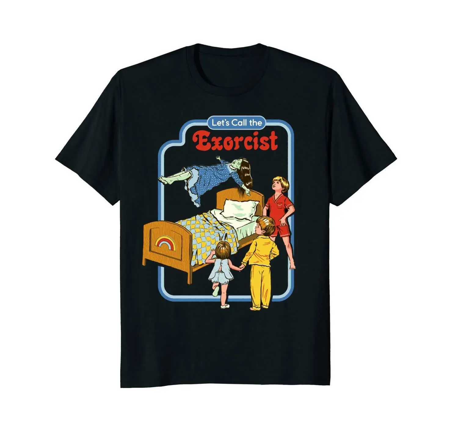 

Let's Call The Exorcist Funny Vintage Printed T-Shirt Summer Cotton Short Sleeve O-Neck Men's T Shirt New S-3XL