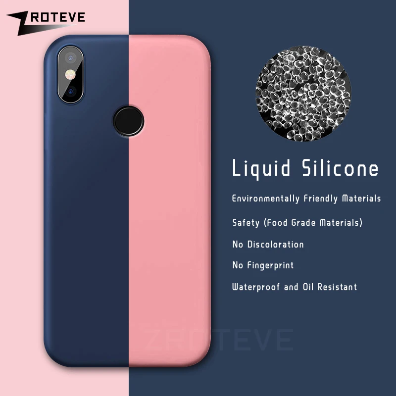 Mix 2s 3 Case ZROTEVE Жидкий силиконовый чехол для Xiaomi Mi 2 Xiomi Mix2 s Тонкий мягкий чехол.