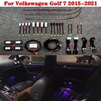 ambient light set for volkswagen golf 7 2015 2021 button control decorative led 1030 colors atmosphere lamp illuminated strip