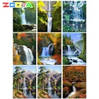 5D Алмазная мозаика вышивка крестиком пейзаж полный квадратный дрель Настенный декор Стразы Алмазная вышивка водопад 5D ручной работы Rp044